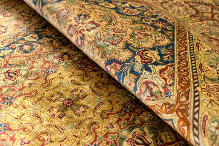 Detail image of 3' 5 x 5' 2 Ghom Silk Rug