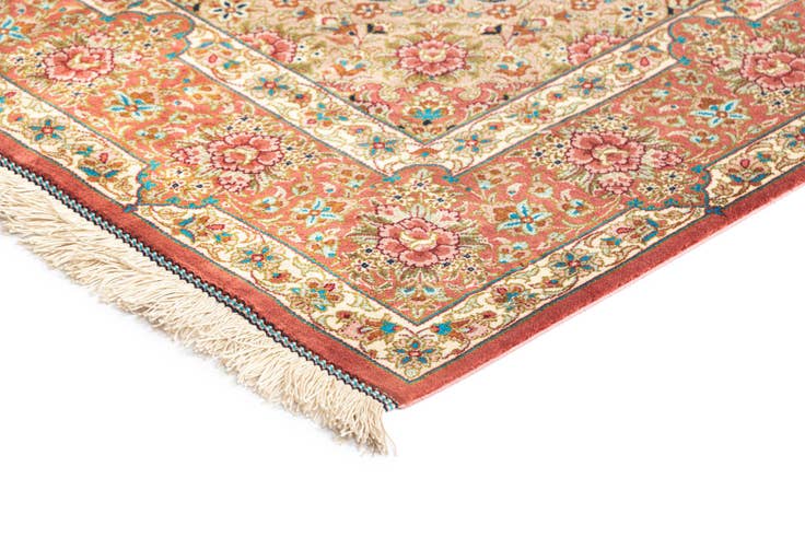 Detail image of 3' 3 x 5' 1 Ghom Silk Rug