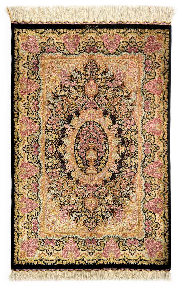 2' 7 x 3' 10 Ghom Silk Rug