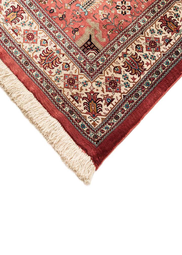 4' 3 x 6' 9 Ghom Silk Rug