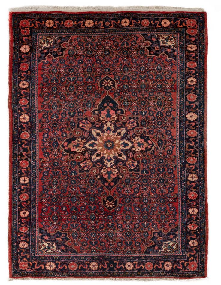 Detail image of 4' 4 x 6' 11 Hand Knotted Goltuk Persian Wool Rug