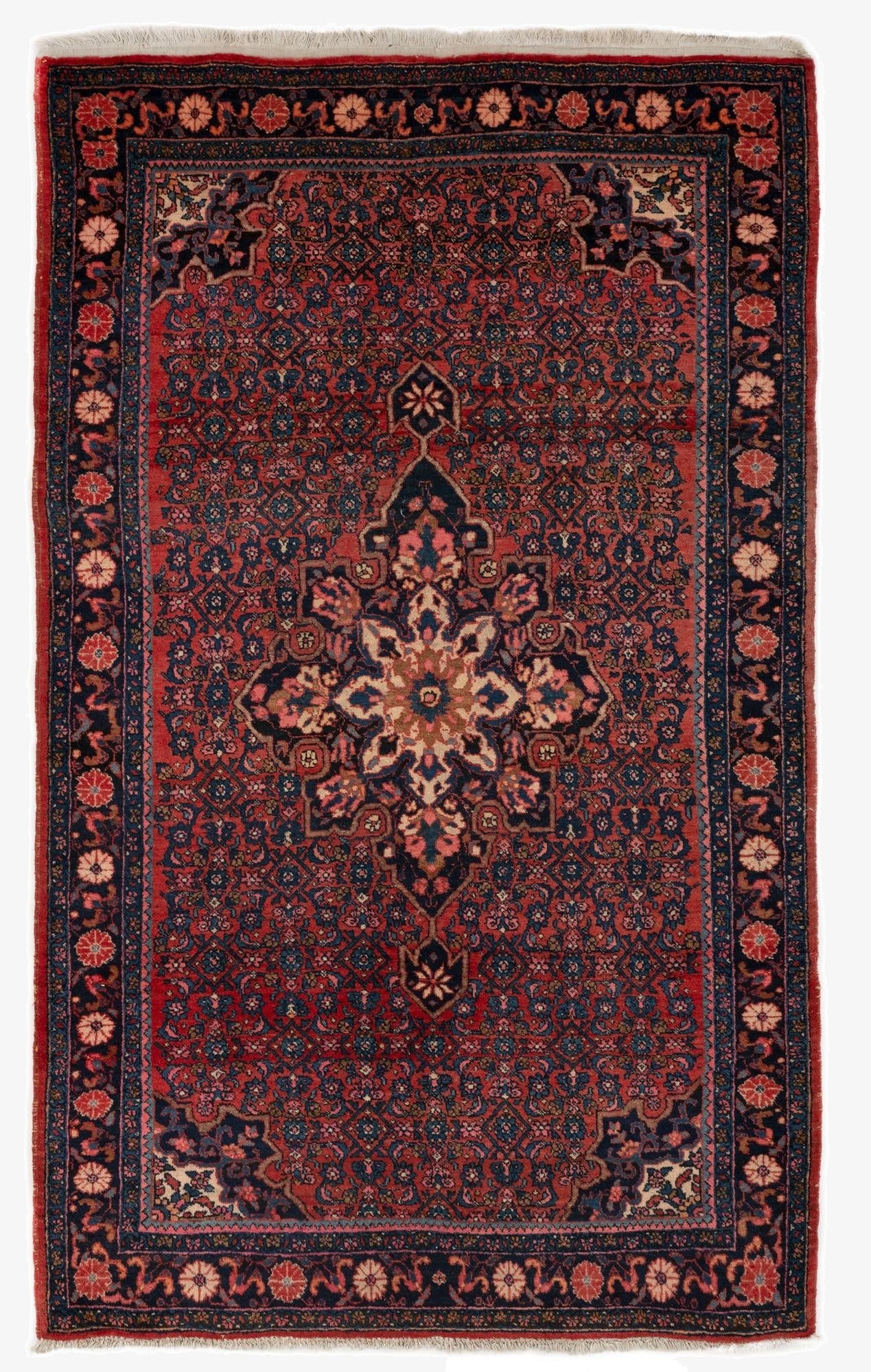 4' 4 x 6' 11  Hand Knotted Goltuk Persian Wool Rug