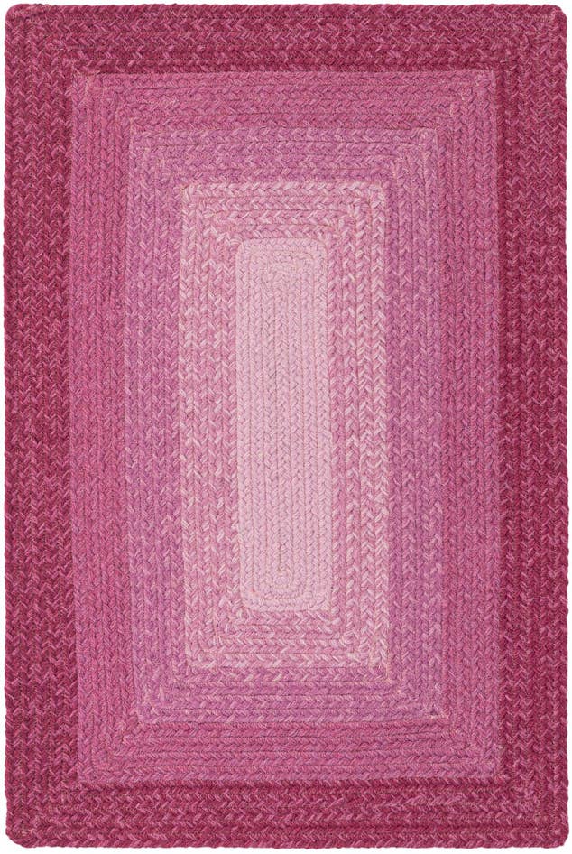 Detail image of 2' x 3' 1 Handmade Hand Braided Wool Rug