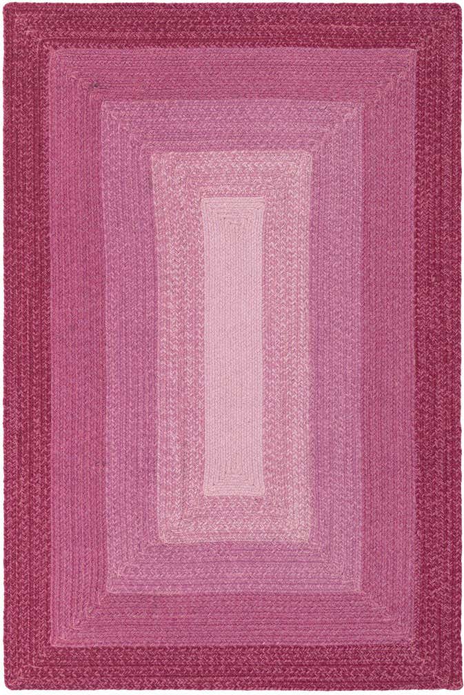 4' 1 x 6' 1 Handmade Hand Braided Wool Rug