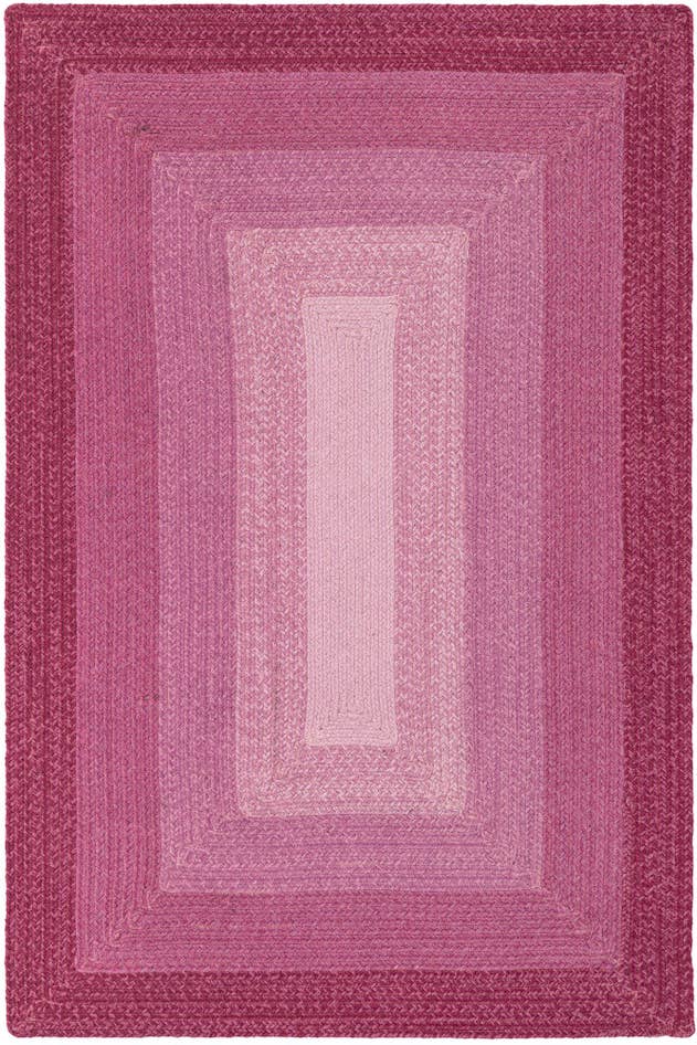 Detail image of 4' 1 x 6' 1 Handmade Hand Braided Wool Rug