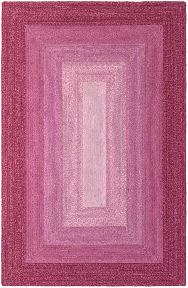 5' 1 x 8' Handmade Hand Braided Wool Rug