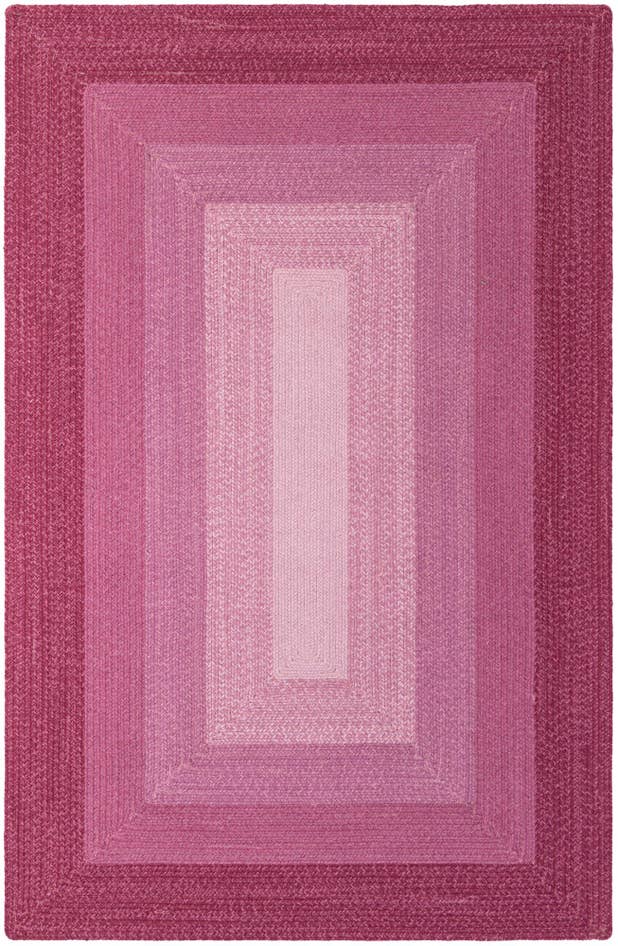 Detail image of 5' 1 x 8' Handmade Hand Braided Wool Rug