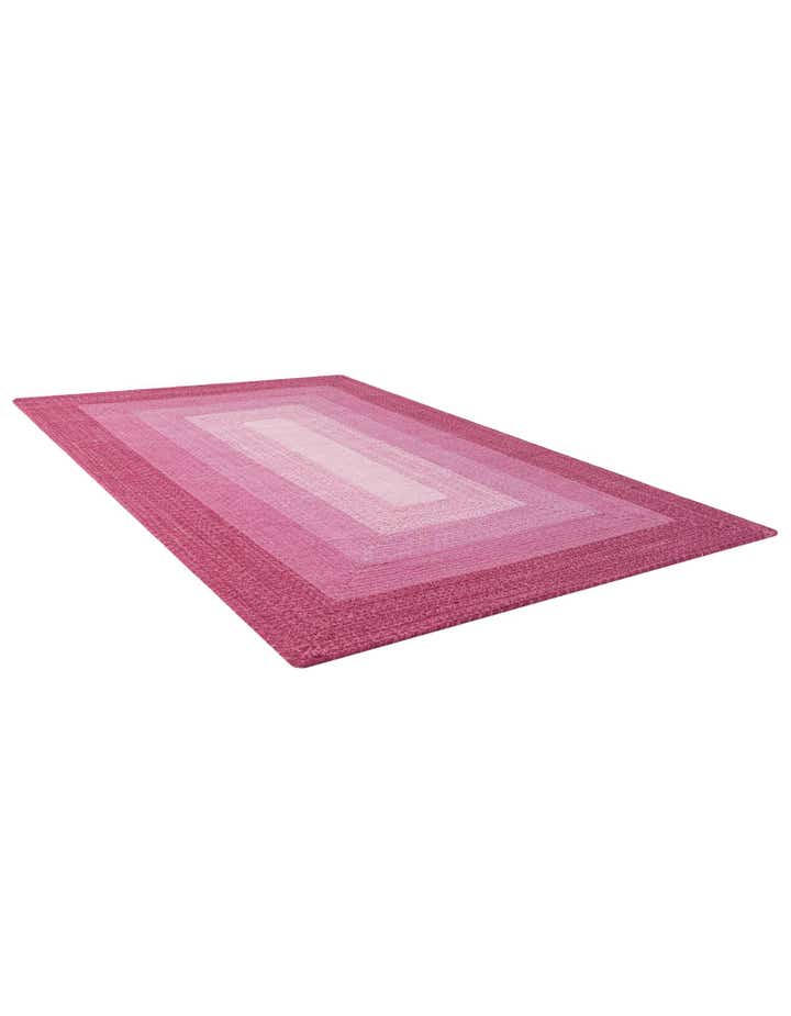 5' 1 x 8' Handmade Hand Braided Wool Rug