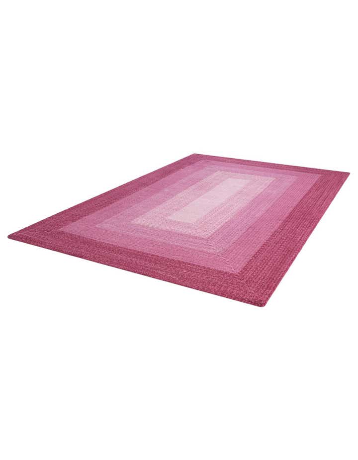 5' 1 x 8' Handmade Hand Braided Wool Rug