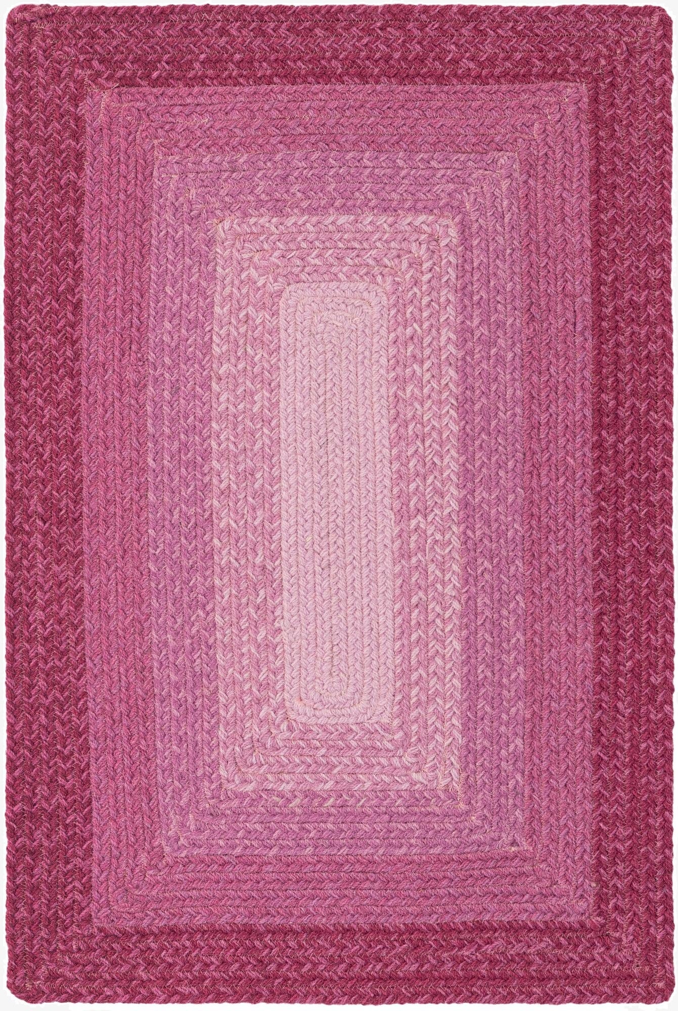 2' x 3' 1  Hand Hand Braided Wool Rug