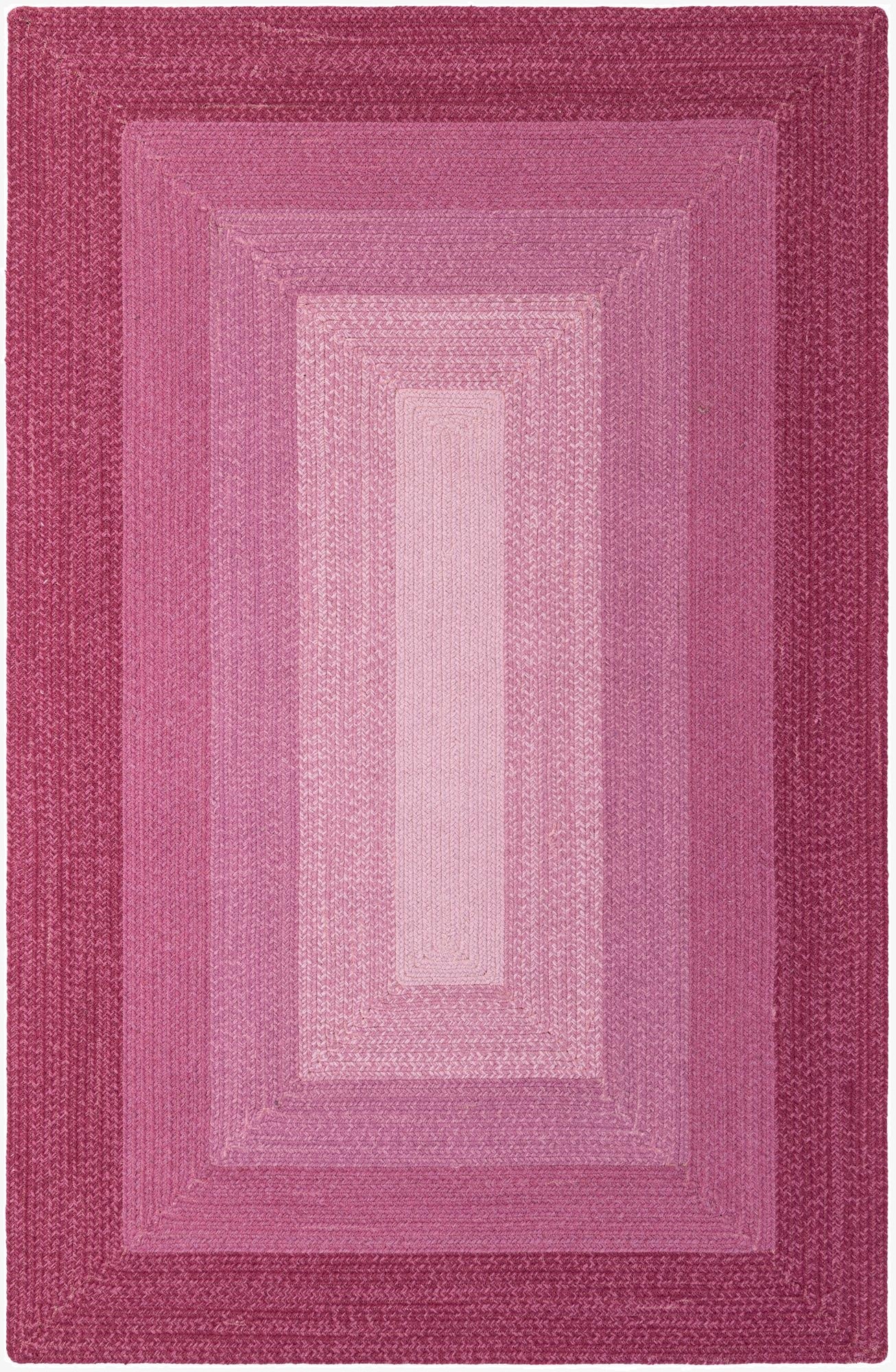 5' 1 x 8'  Hand Hand Braided Wool Rug