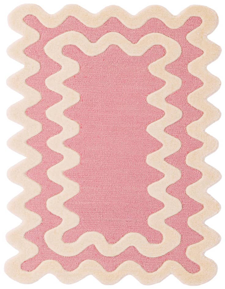 Detail image of 3' 1 x 5' 3 Happy Rugs Wiggles Wool