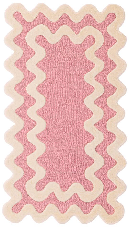 Detail image of 3' 1 x 5' 3 Happy Rugs Wiggles Wool
