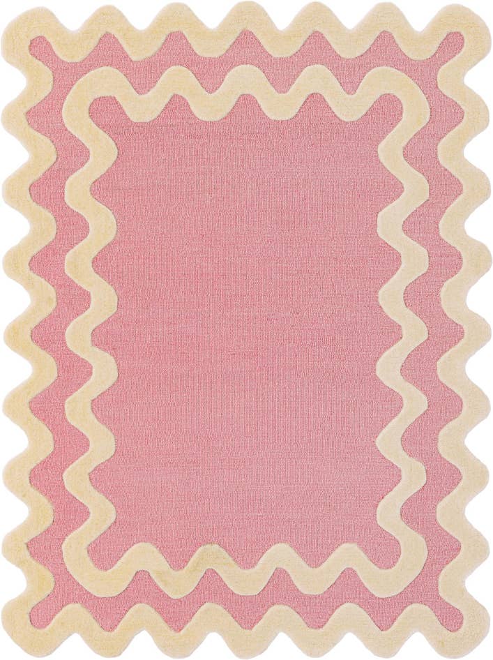 Detail image of 4' 1 x 6' 1 Happy Rugs Wiggles Wool
