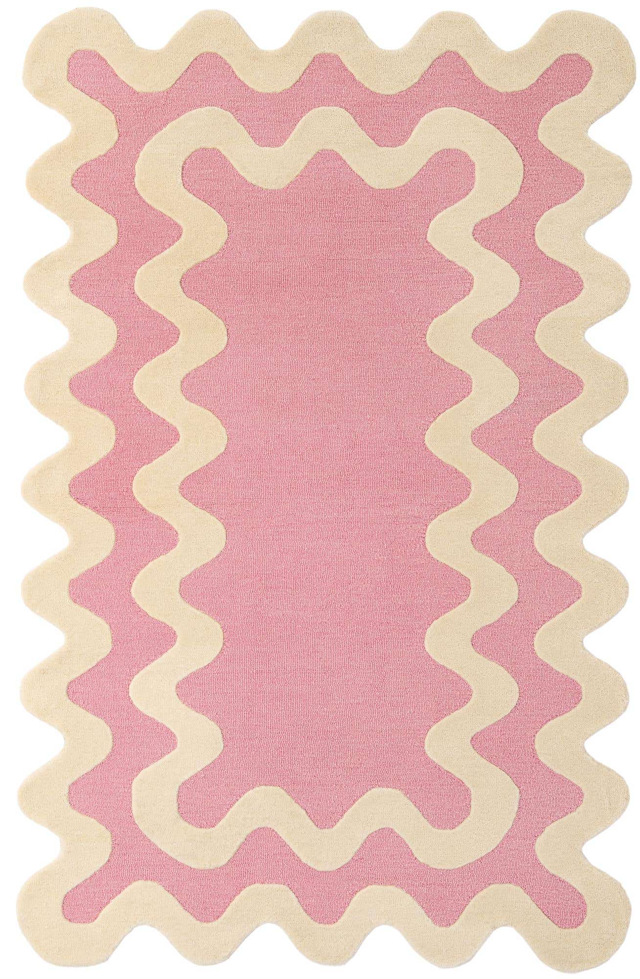 5' 1 x 8' Happy Rugs Wiggles Wool