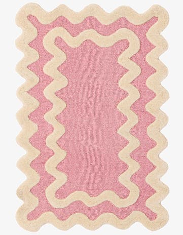 Pink Happy Rugs Wiggles Wool