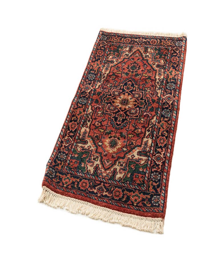 Detail image of 3' 2 x 5' 2 Hand Knotted Heriz Wool Rug