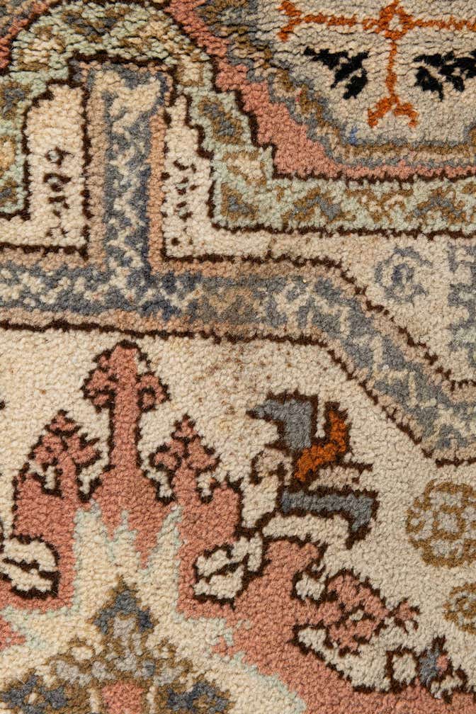 6' 6 x 10' 2 Hand Knotted Heriz Wool Rug