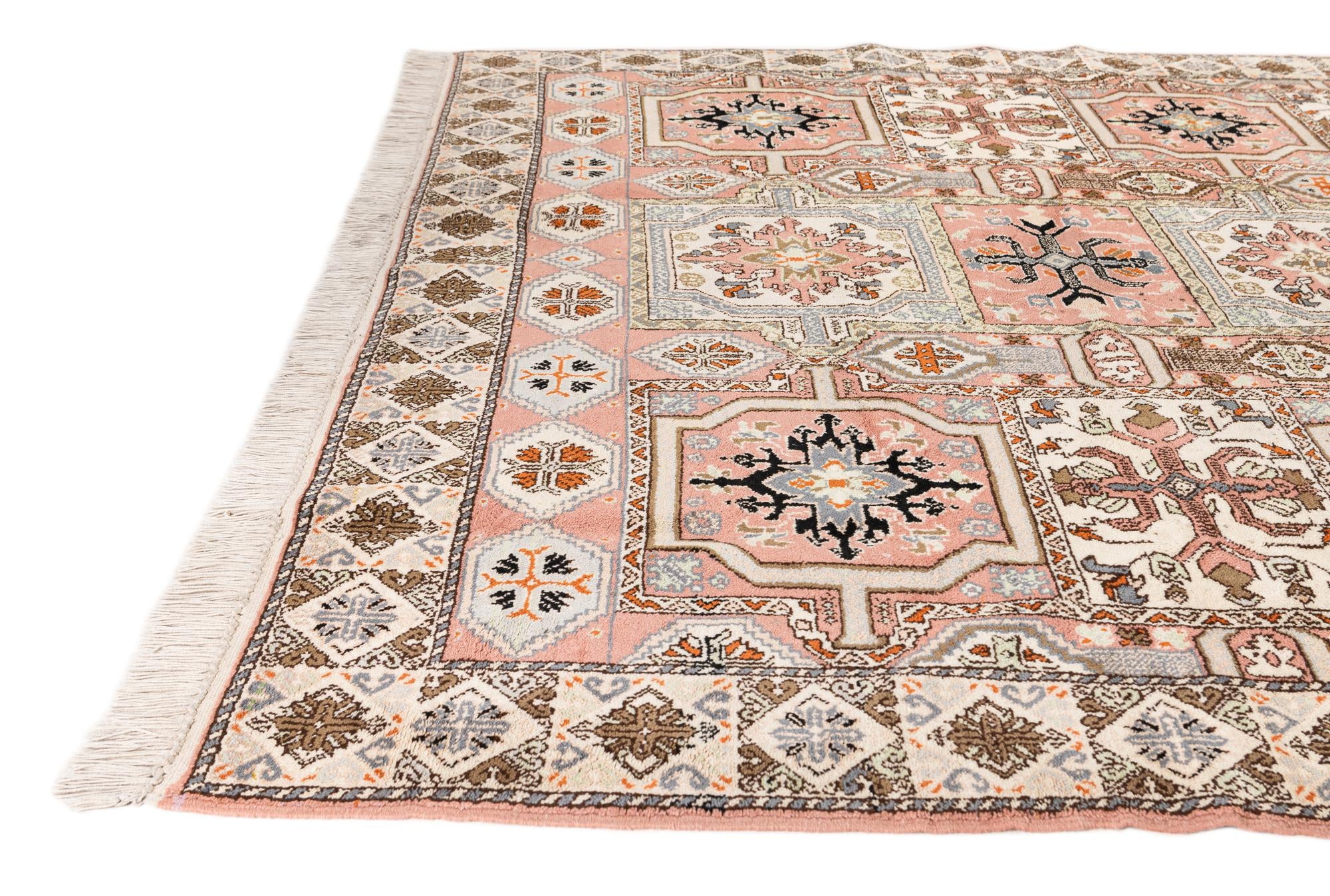 6' 6 x 10' 2 Hand Knotted Heriz Wool Rug