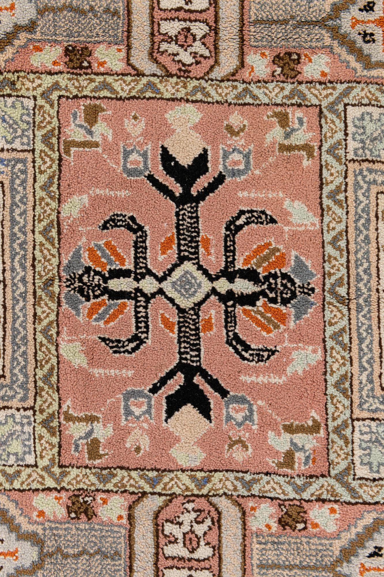6' 6 x 10' 2 Hand Knotted Heriz Wool Rug
