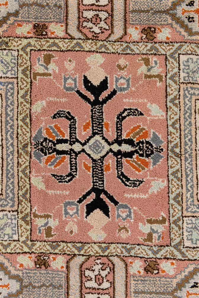 6' 6 x 10' 2 Hand Knotted Heriz Wool Rug