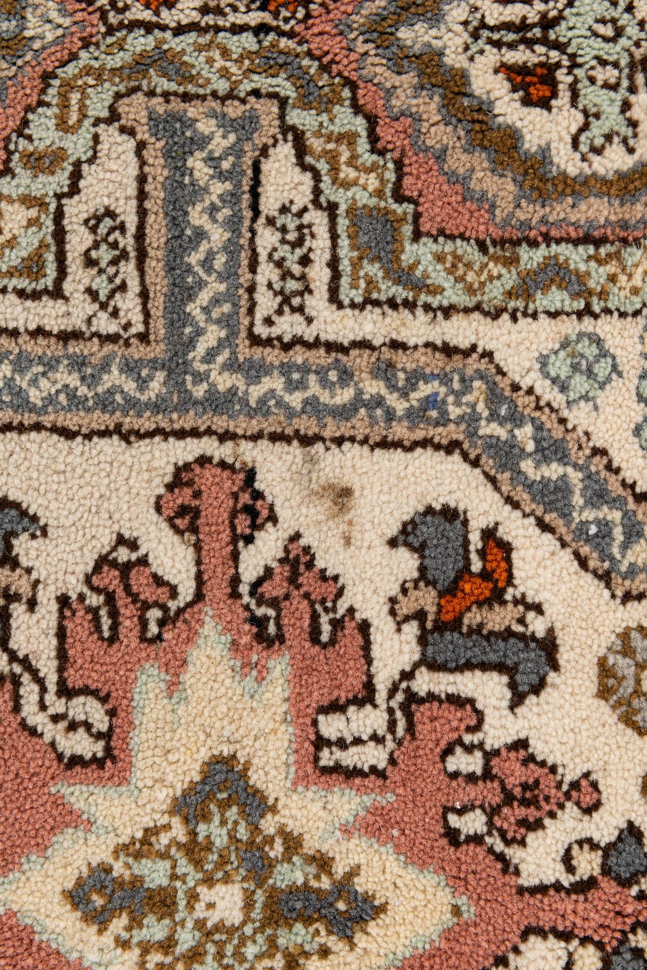 6' 6 x 10' 2 Hand Knotted Heriz Wool Rug