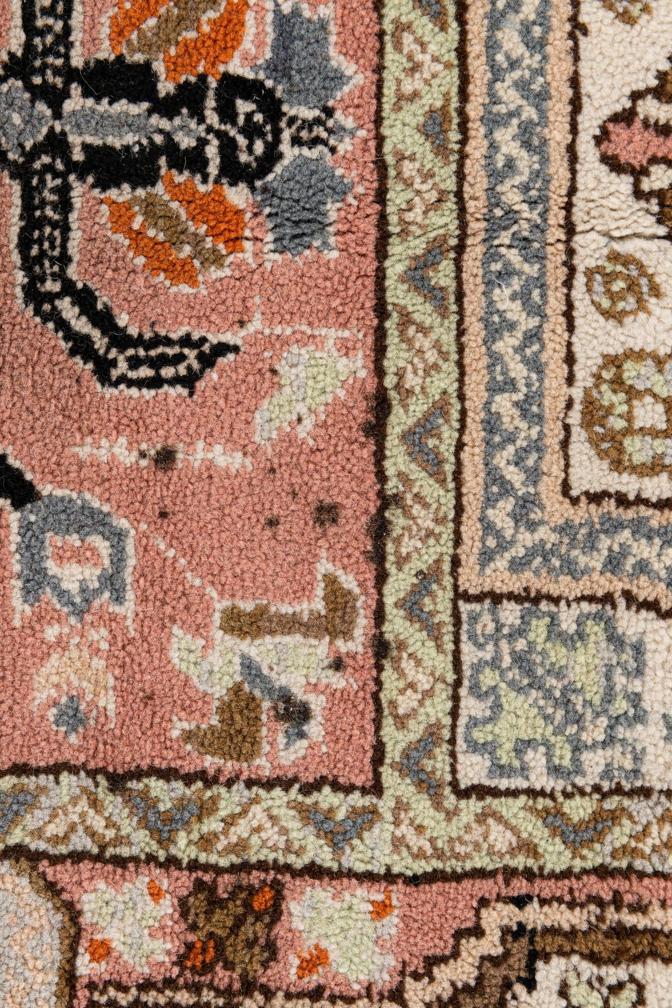 6' 6 x 10' 2 Hand Knotted Heriz Wool Rug