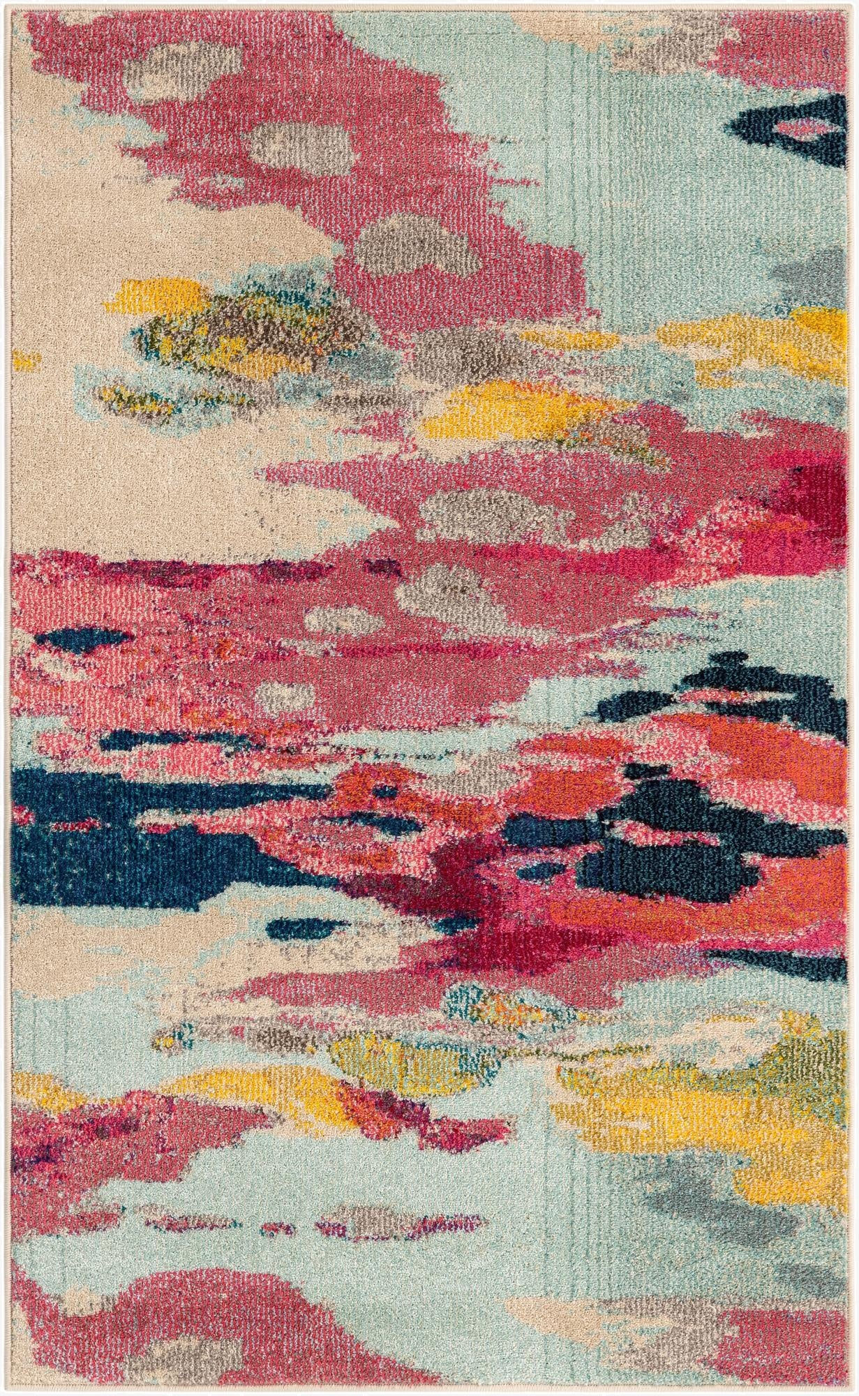 3' 3 x 5' 3 Washable Hyacinth Rug