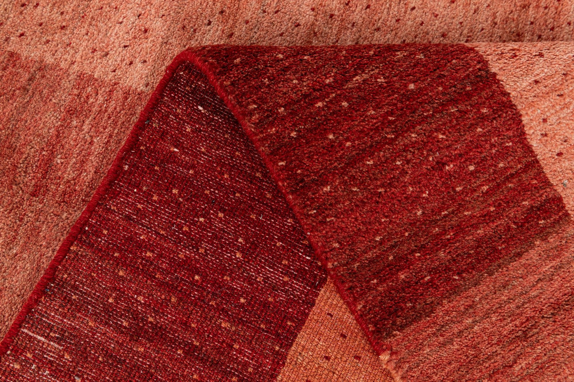 6' 10 x 9' 1 Hand Knotted Indo Gabbeh Wool Rug