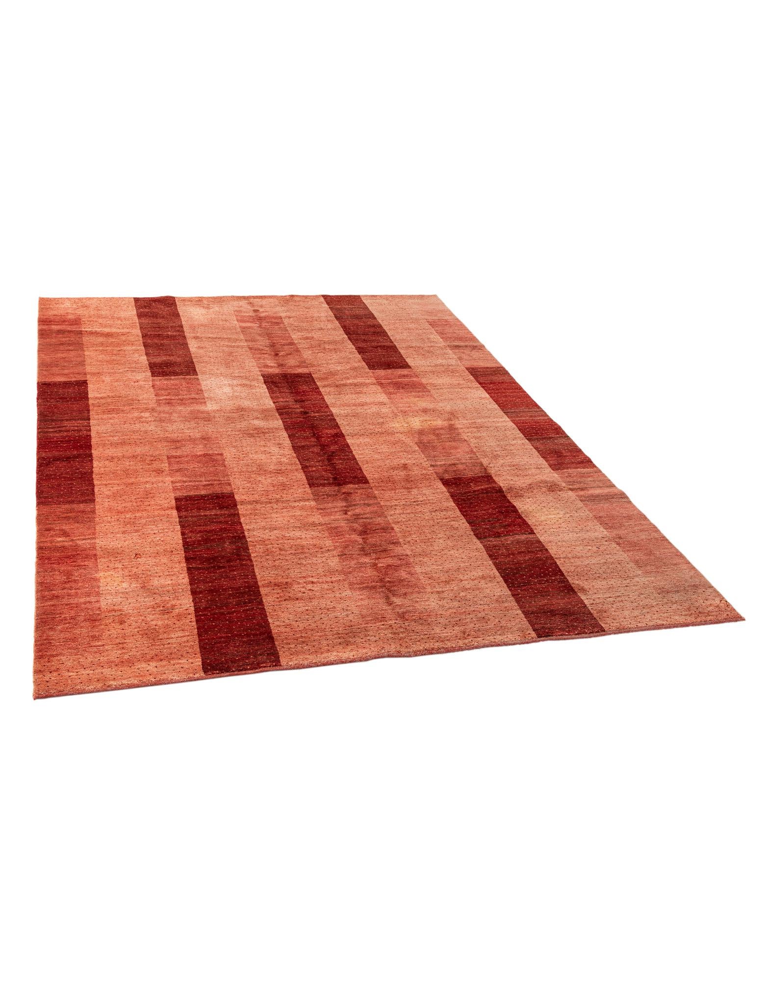 6' 10 x 9' 1 Hand Knotted Indo Gabbeh Wool Rug