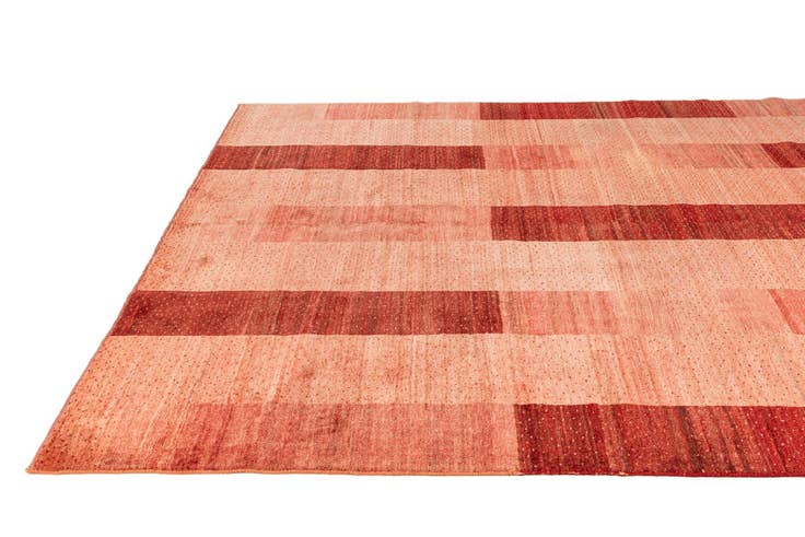Detail image of 6' 10 x 9' 1 Hand Knotted Indo Gabbeh Wool Rug
