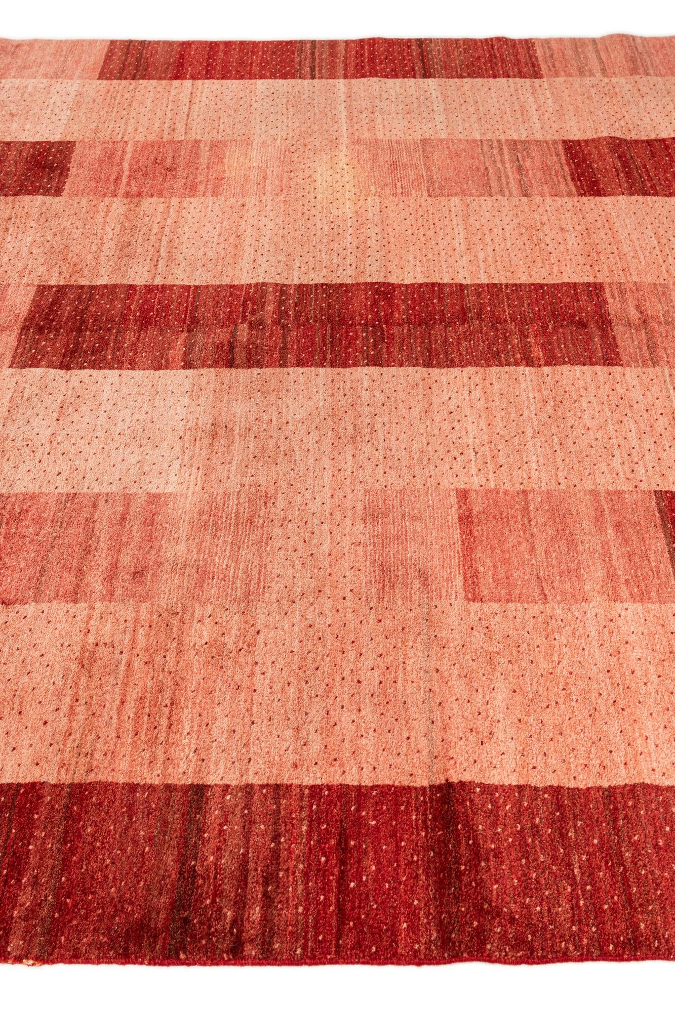 6' 10 x 9' 1 Hand Knotted Indo Gabbeh Wool Rug