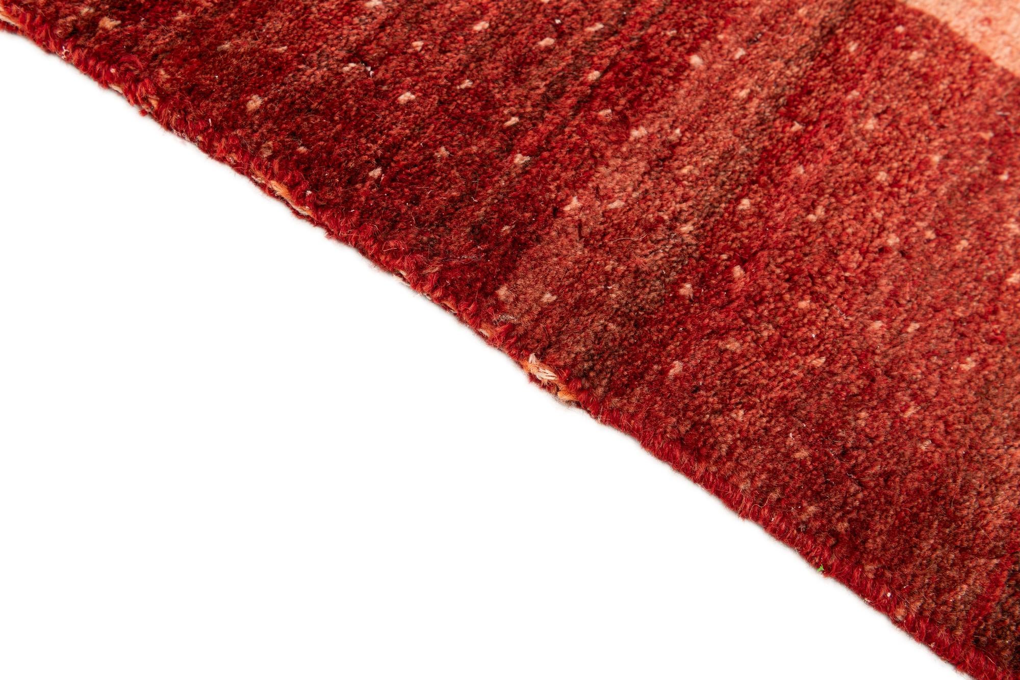 6' 10 x 9' 1 Hand Knotted Indo Gabbeh Wool Rug