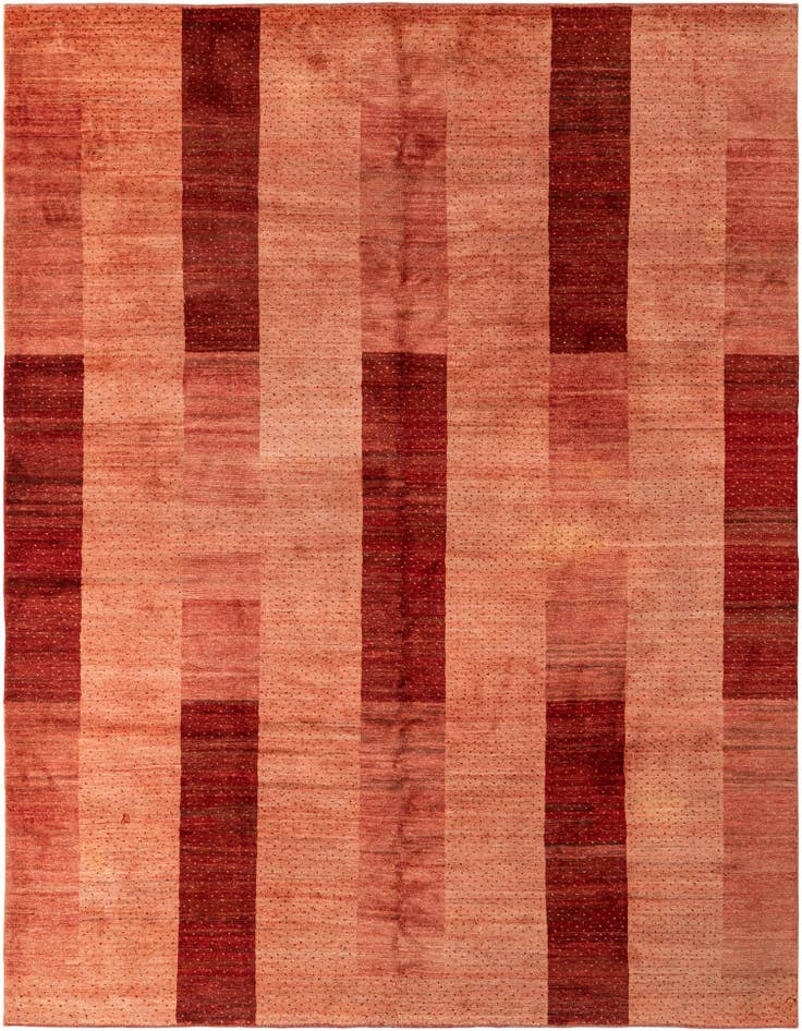 Detail image of 6' 10 x 9' 1 Hand Knotted Indo Gabbeh Wool Rug