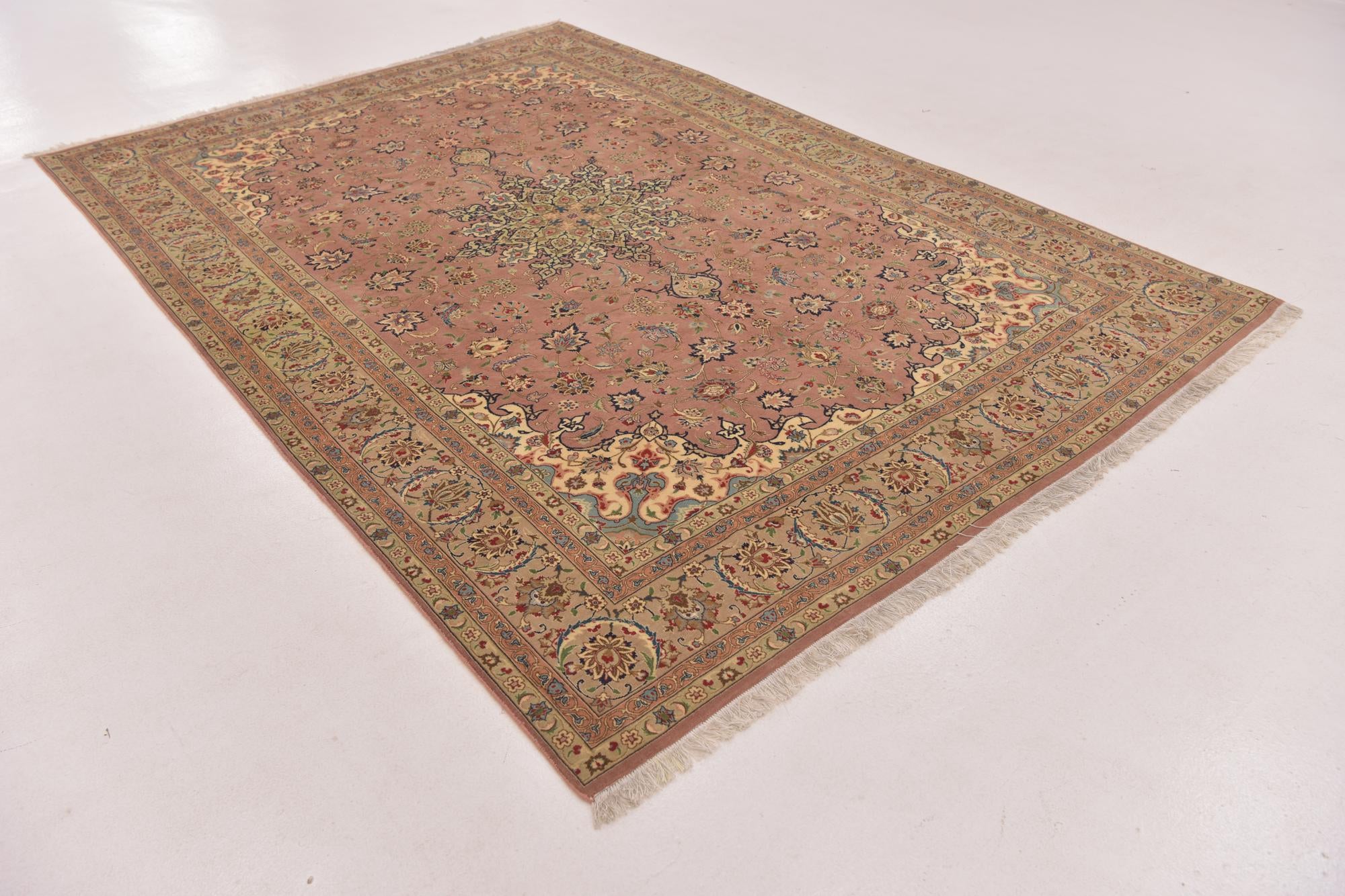 6' 8 x 9' 8 Hand Knotted Isfahan Persian Rug