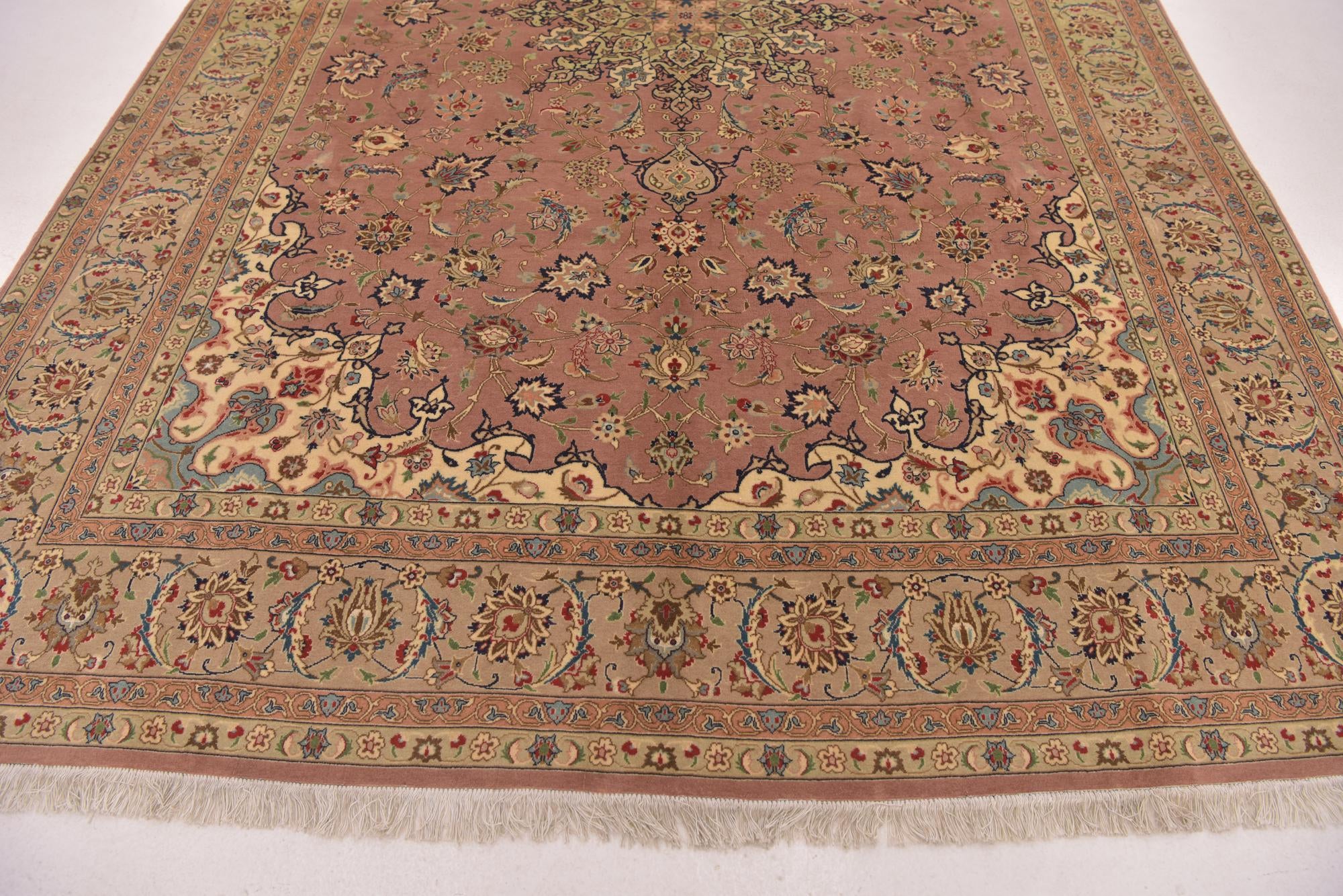 6' 8 x 9' 8 Hand Knotted Isfahan Persian Rug