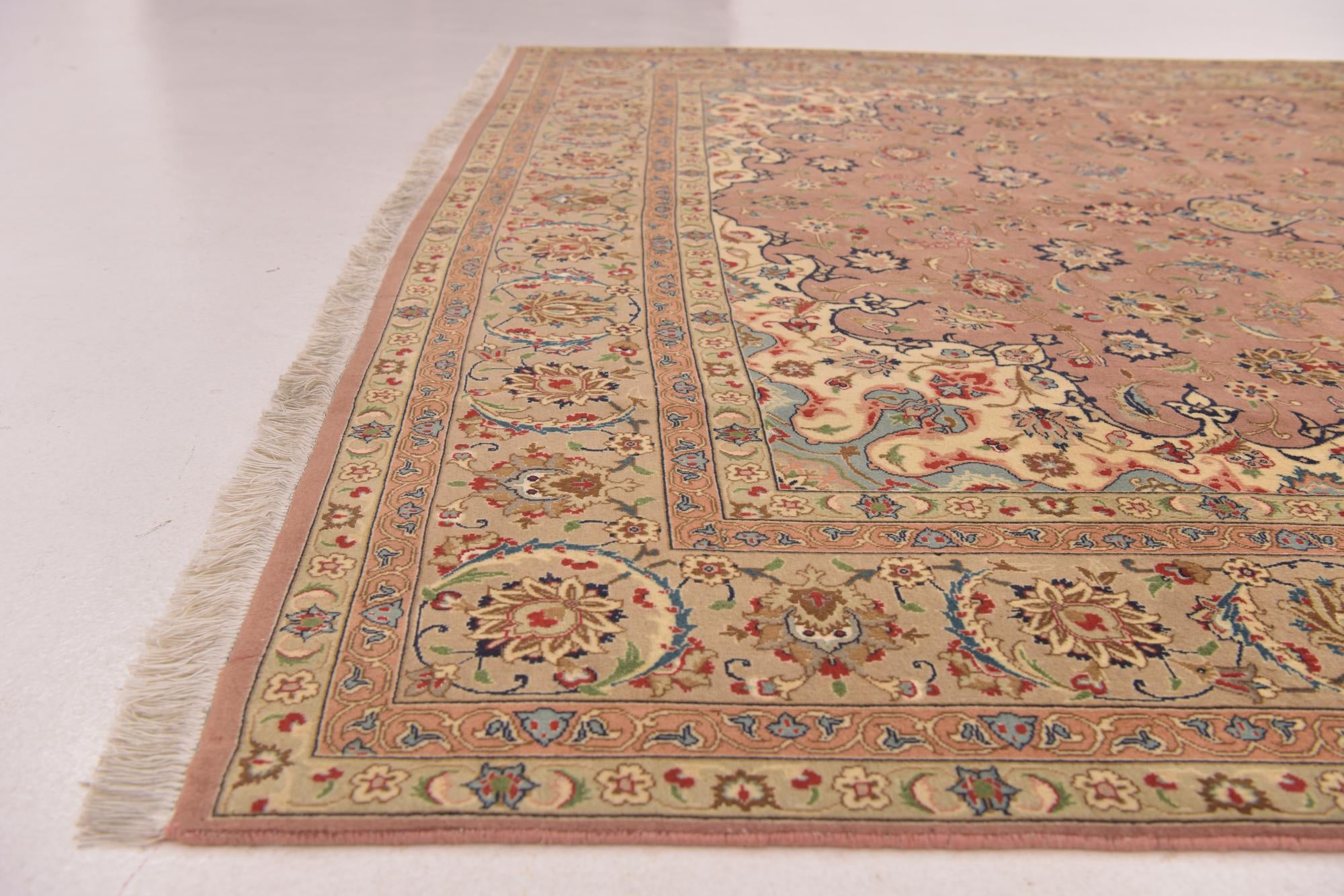 6' 8 x 9' 8 Hand Knotted Isfahan Persian Rug