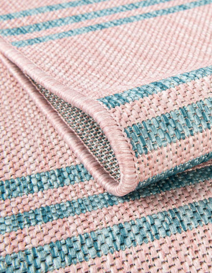 Detail image of Custom Pink  Washable Jill Zarin Indoor / Outdoor Rug