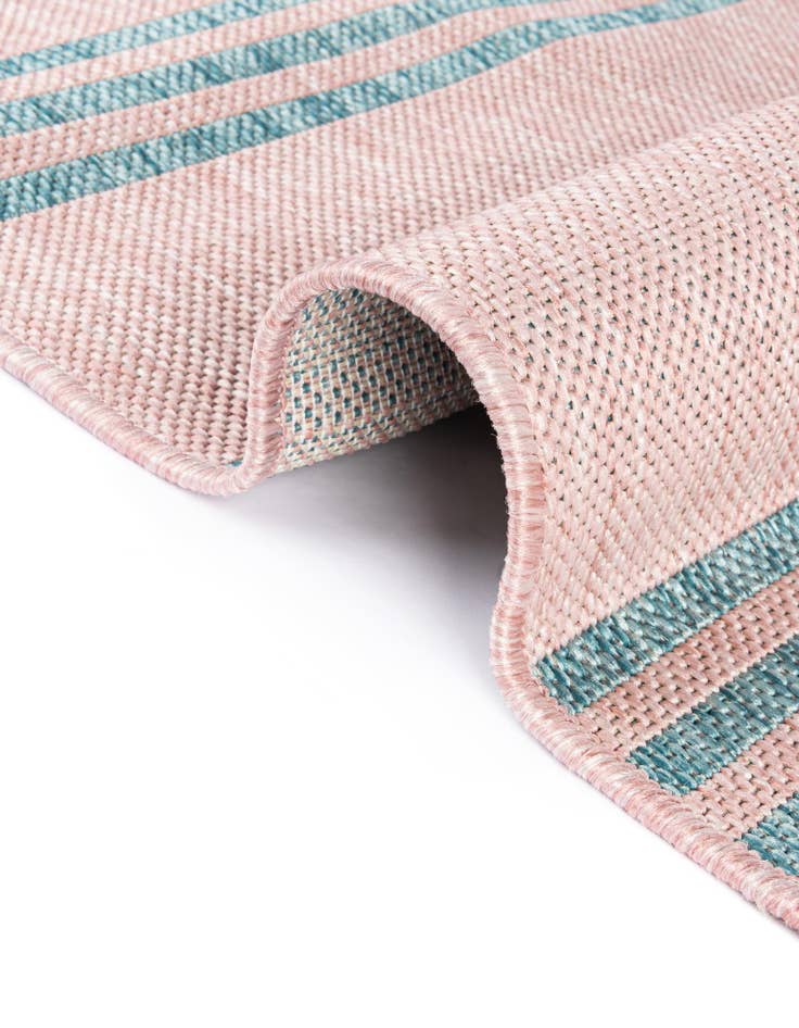 Detail image of Custom Pink  Washable Jill Zarin Indoor / Outdoor Rug