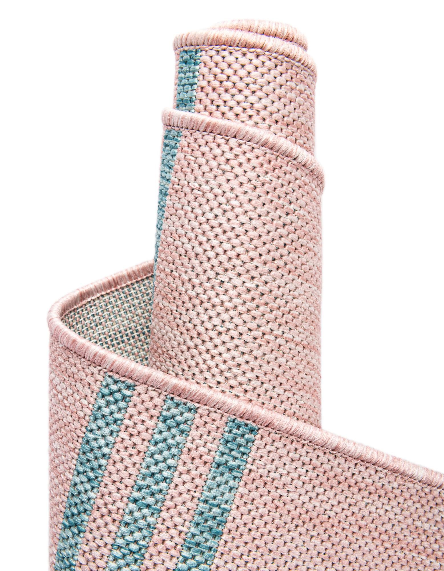 Custom Pink Easy-Clean Jill Zarin Indoor / Outdoor Rug