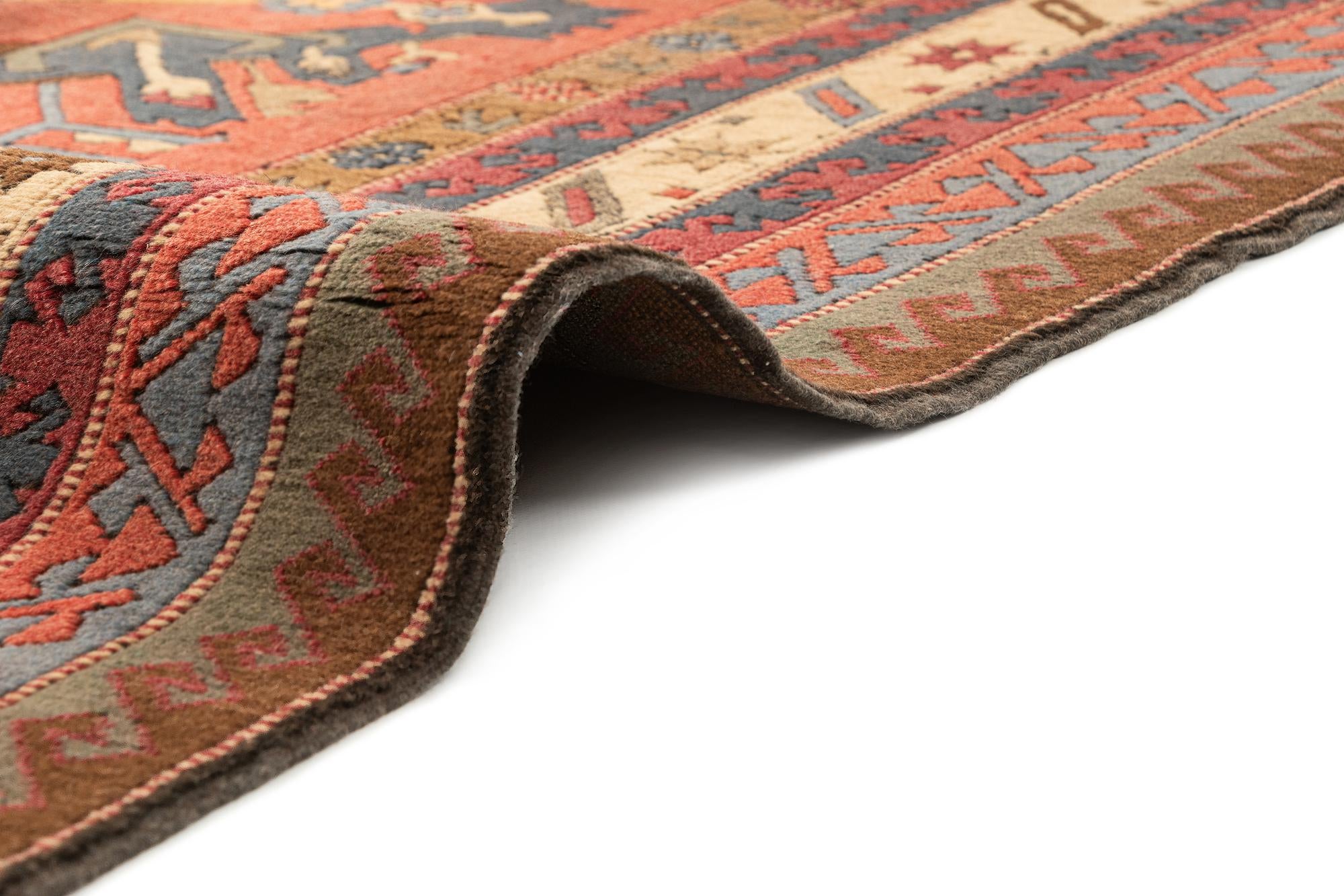 5' 2 x 7' 10 Hand Knotted Kars Wool Rug
