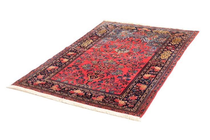 Detail image of 4' 6 x 6' 7 Kashan Wool Rug
