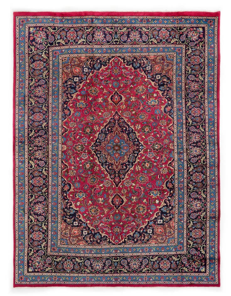 Detail image of 7' 9 x 10' 10 Kashan Wool Rug