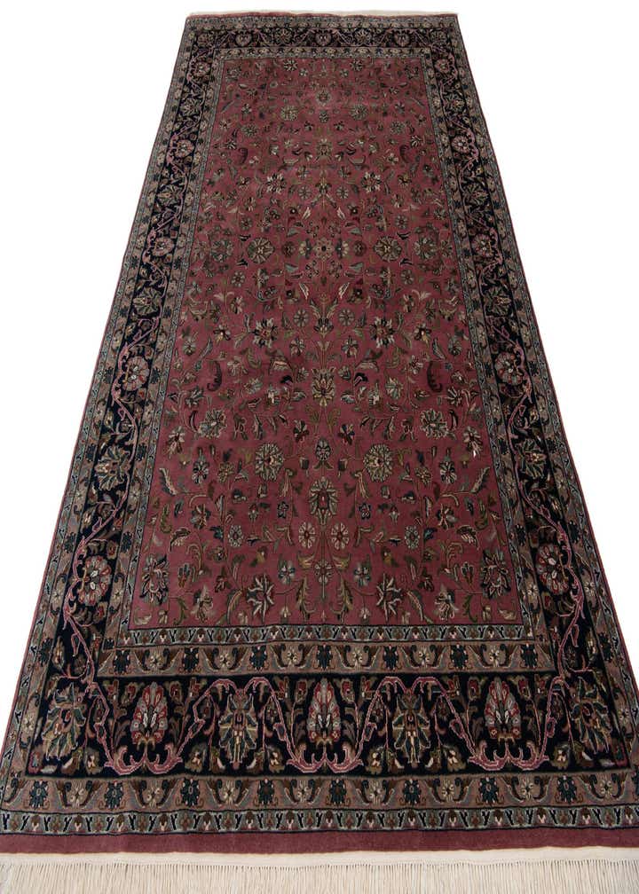 6' 6 x 9' 10 Hand Knotted Kashan Wool Rug