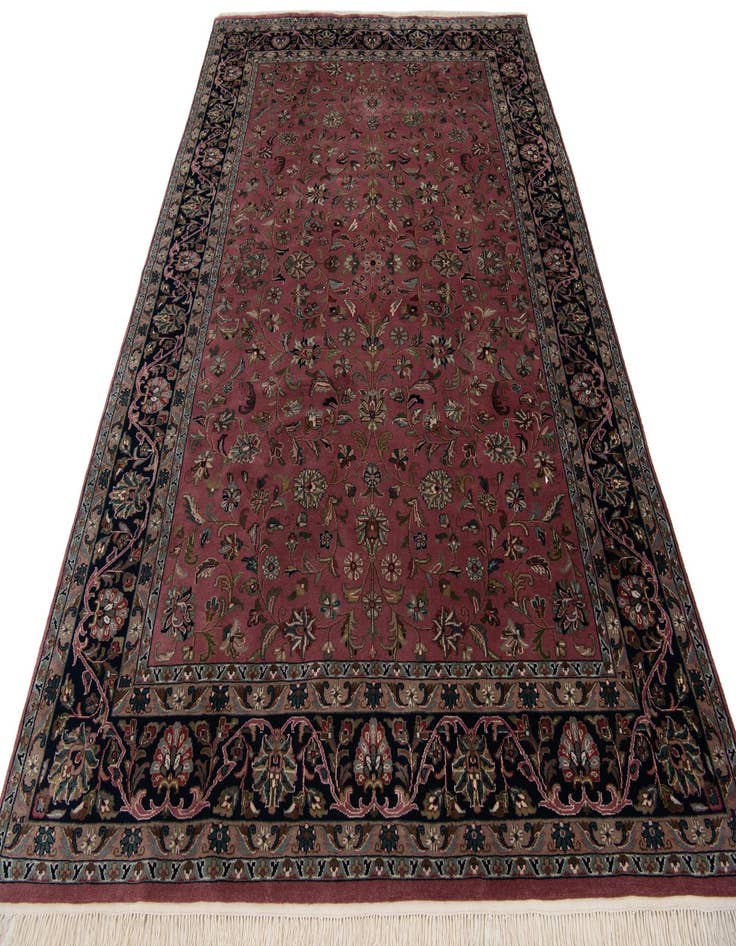 Detail image of 6' 6 x 9' 10 Hand Knotted Kashan Wool Rug