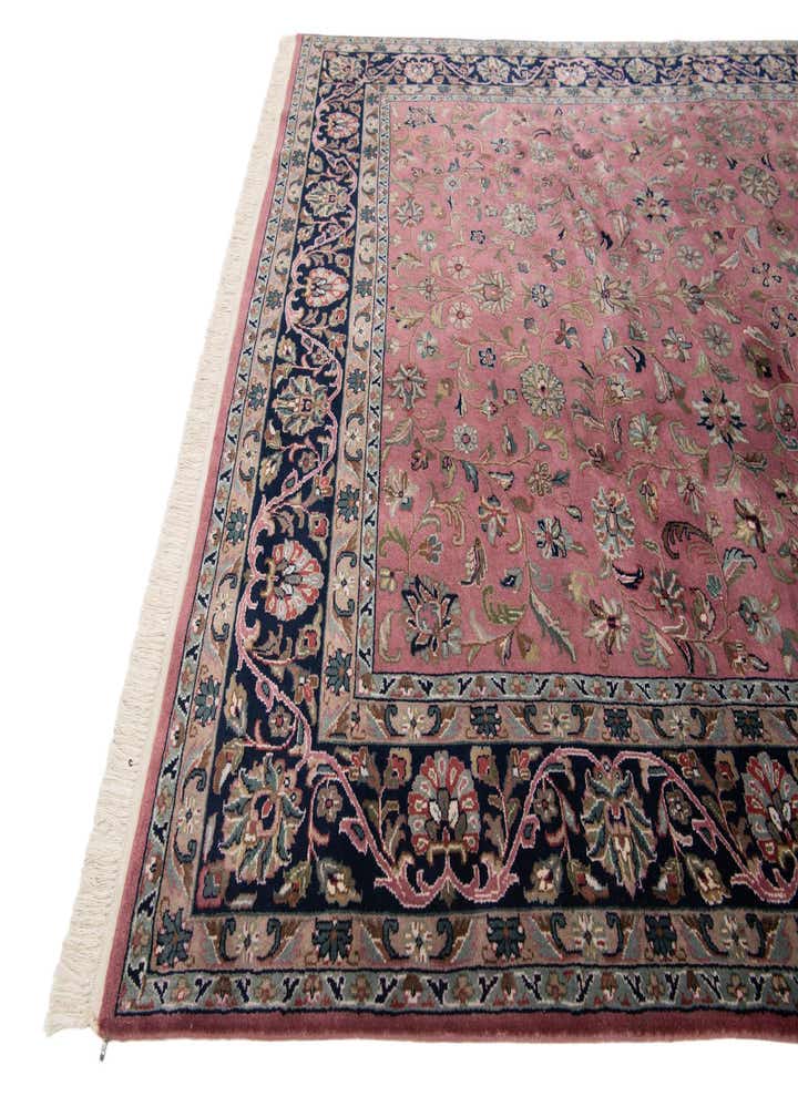 6' 6 x 9' 10 Hand Knotted Kashan Wool Rug