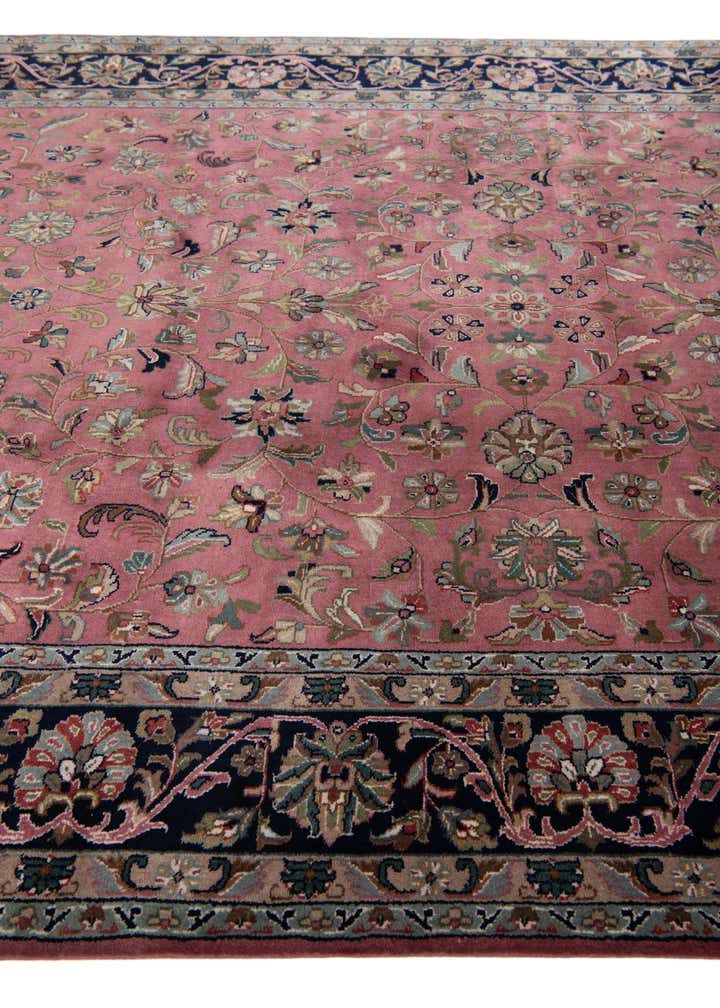 6' 6 x 9' 10 Hand Knotted Kashan Wool Rug