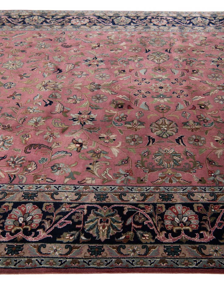 Detail image of 6' 6 x 9' 10 Hand Knotted Kashan Wool Rug