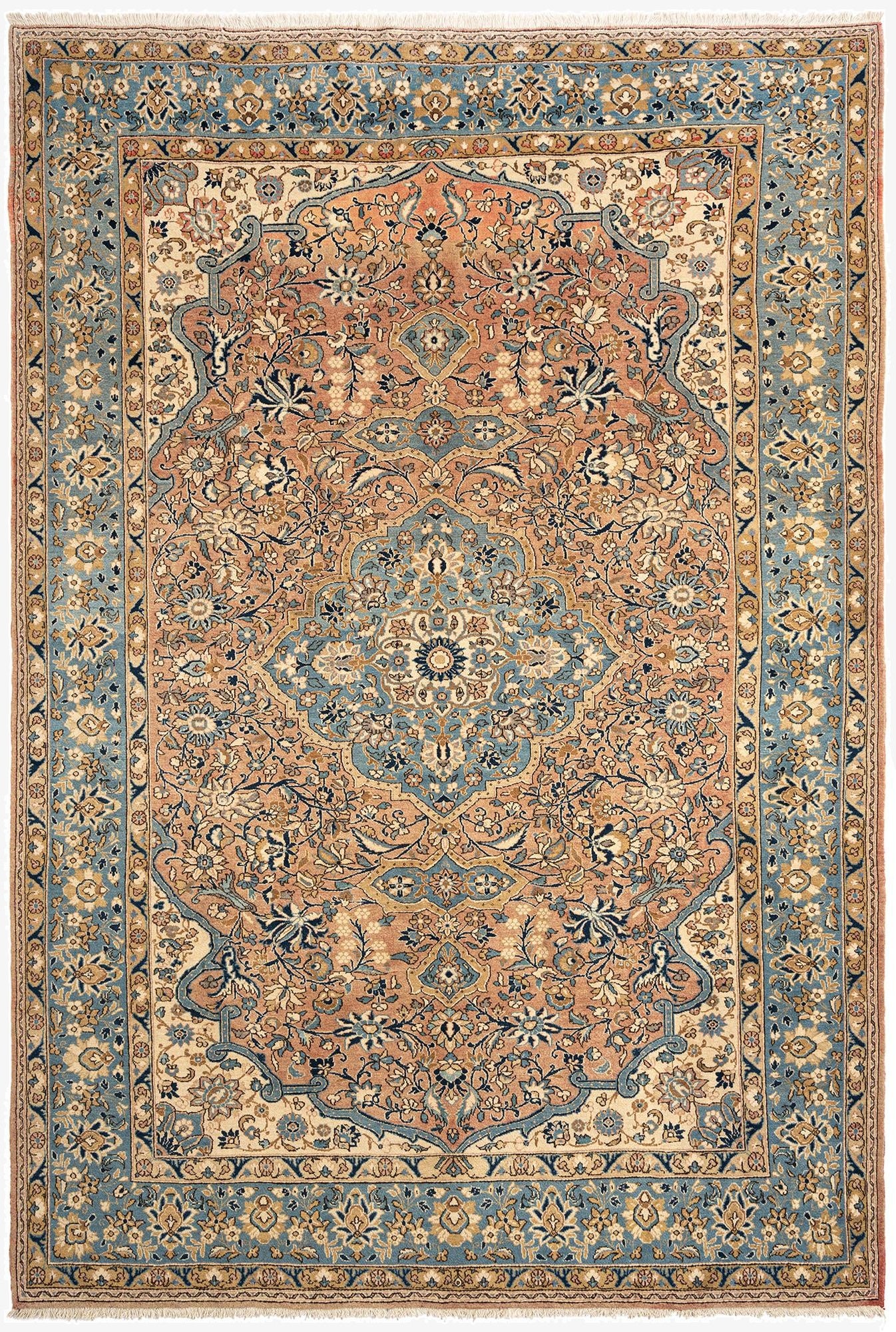 227cm x 330cm Kashan Wool Rug