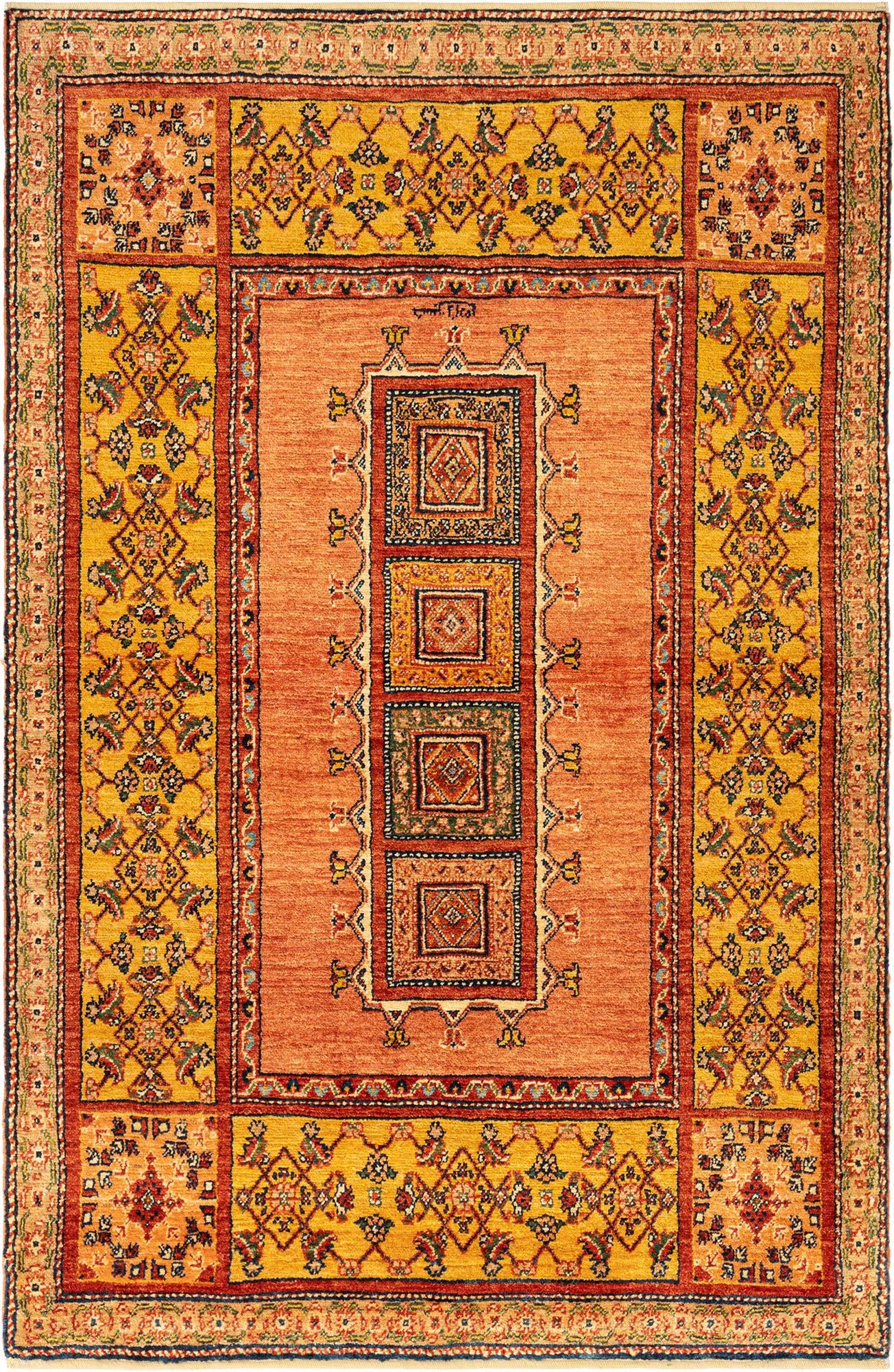 3' 8 x 5' 5 Kashkuli Wool Rug